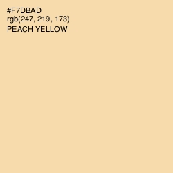 #F7DBAD - Peach Yellow Color Image